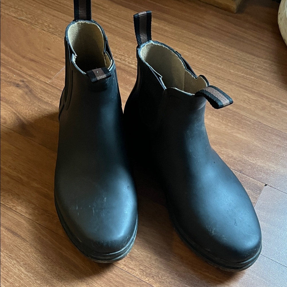 L.L. Bean Black Wellie Rain Boots